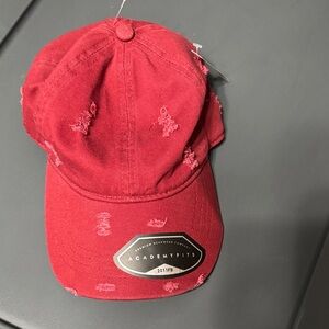 Maroon Distressed Hat